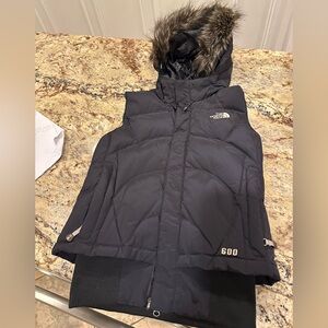 The North Face Women’s Dark Gray Puffer Vest